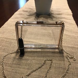 Lucite shoulder/crossbody purse